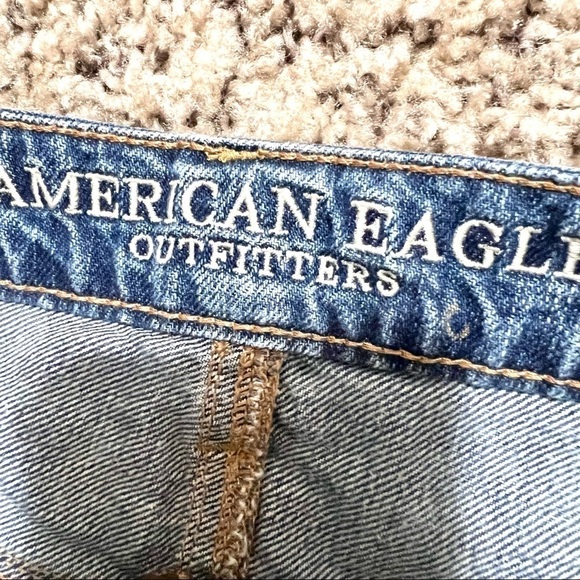 AMERICAN OUTFITTERS High Rise Festival Destroyed Denim Mini Skirt womens size 0 - Picture 9 of 9